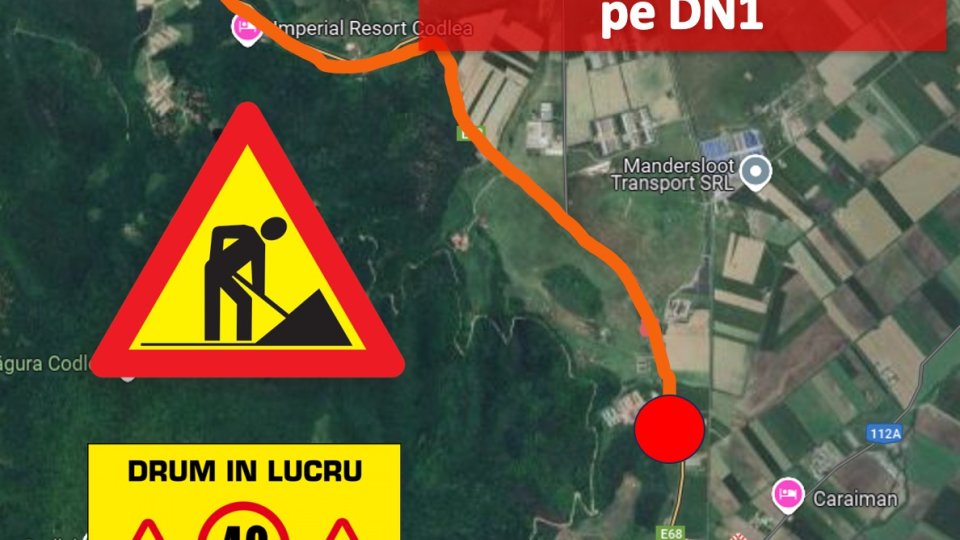 DRDP anunță restricții de circulație pe DN1