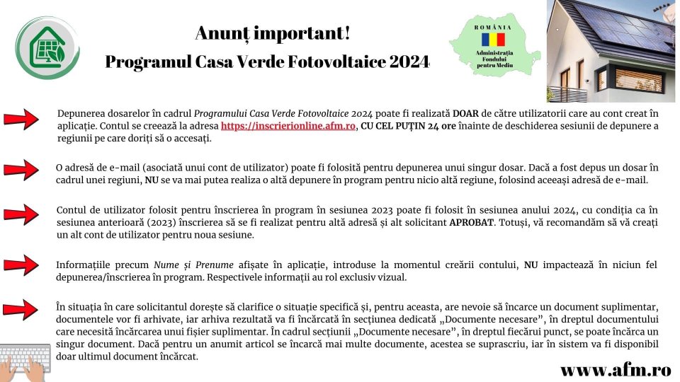 Fonduri de la stat pentru panouri fotovoltaice