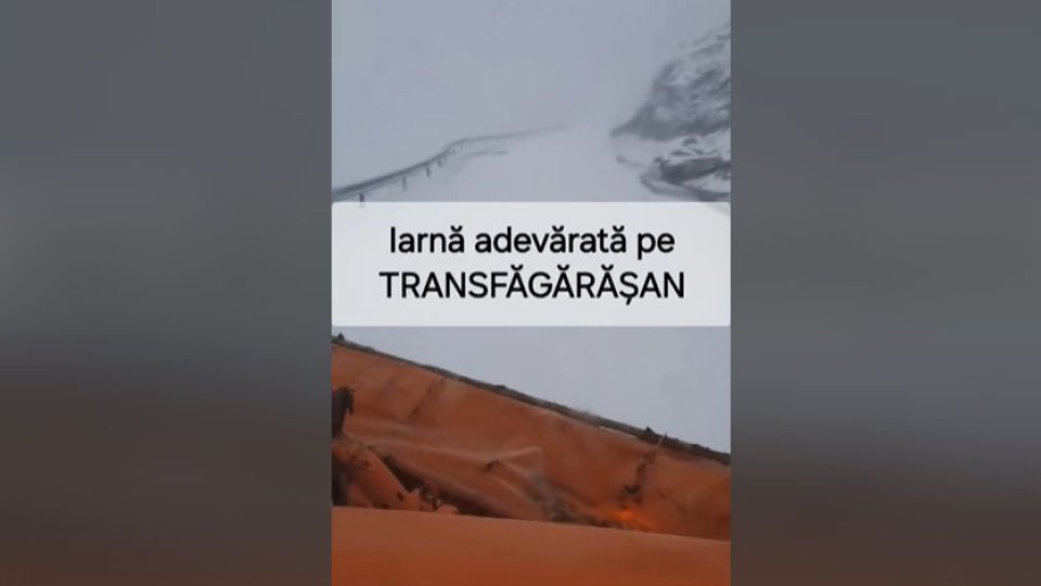 Iarnă adevărată pe Transfăgărășan