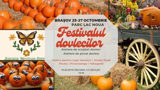 „Festivalul Dovlecilor”, la Lacul Noua, Halloween Fest, în Piața Sfatului