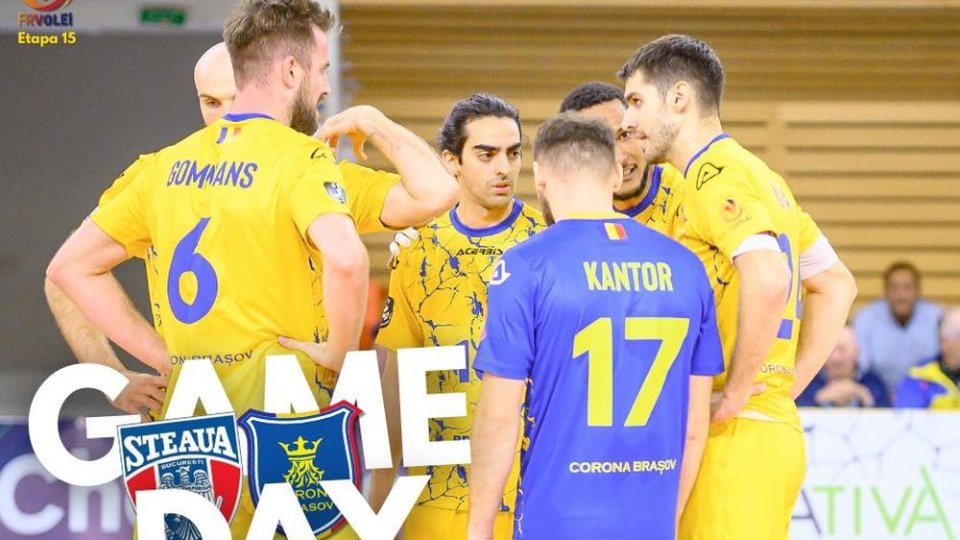Volei masculin: Corona Brașov, deplasare la Steaua
