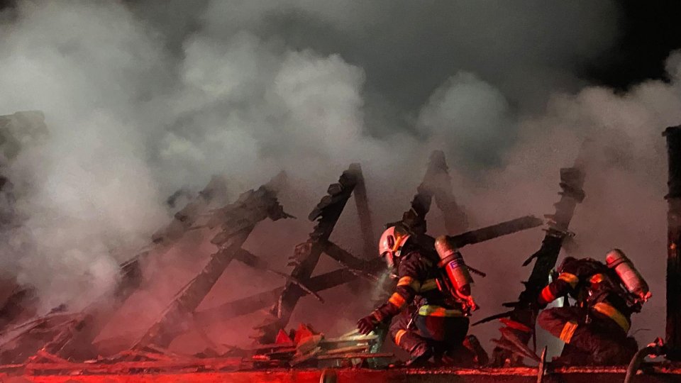 Bătrână moartă într-un incendiu, la Homorod