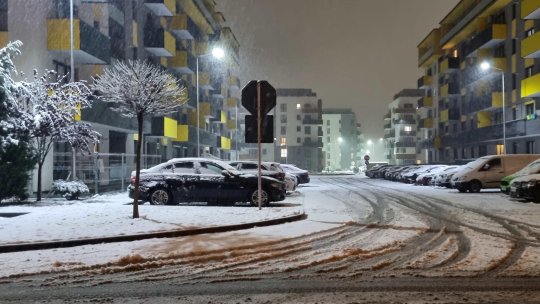 Iarna s-a reinstalat la Brașov