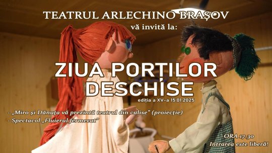 Ziua Porților Deschise, pe 15 ianuarie, la Teatrul Arlechino