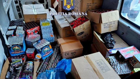 Polițiștii brașoveni au confiscat aproape 1,5 tone de materiale pirotehnice în perioada sărbătorilor