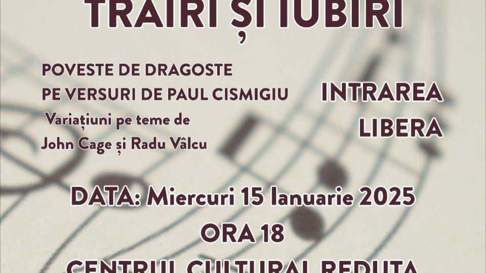 O poveste de dragoste în versuri, la Centrul Cultural Reduta