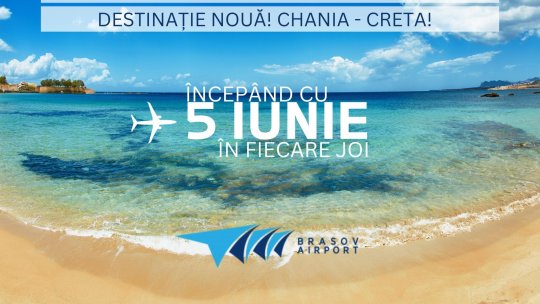 Vacanțe în Creta: Zboruri directe din Brașov și spre Chania