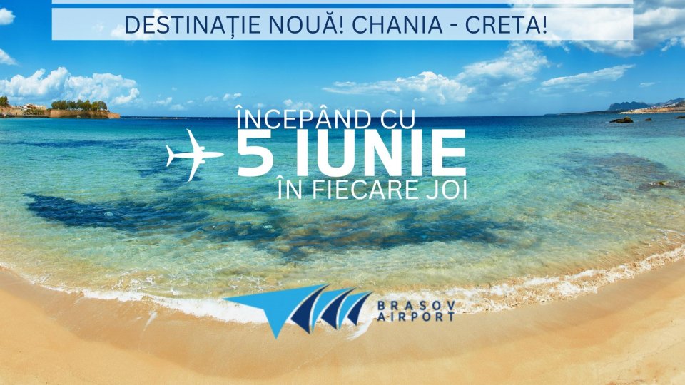 Vacanțe în Creta: Zboruri directe din Brașov și spre Chania