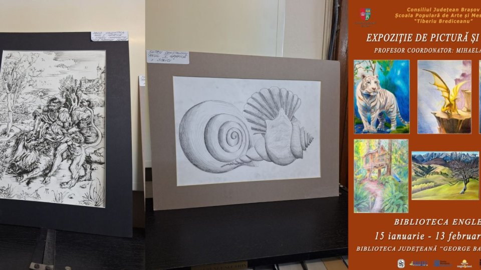 Expoziție de pictură și grafică la Biblioteca engleză!