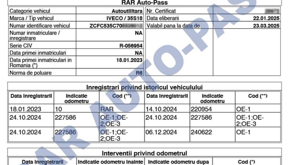Registrul Auto Român avertizează: o nouă înșelătorie cu certificate RAR Auto-Pass la prețuri supraevaluate