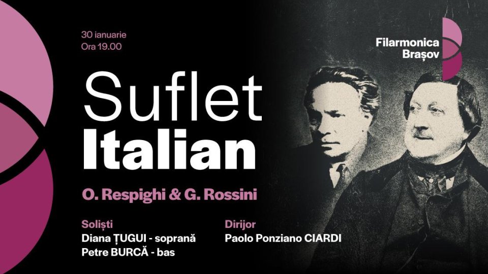 ”Suflet italian”, la Filarmonica Brașov