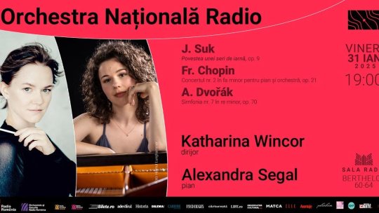 Câștigătoarea Concursului Internațional George Enescu 2022, Alexandra Segal, la Sala Radio