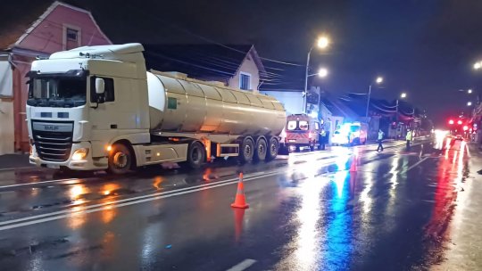 Trafic restricționat pe DN1, la Codlea, din cauza unui accident mortal