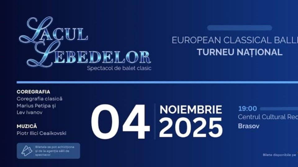 Lacul Lebedelor, pe 4 noiembrie, la Centrul Cultural Reduta