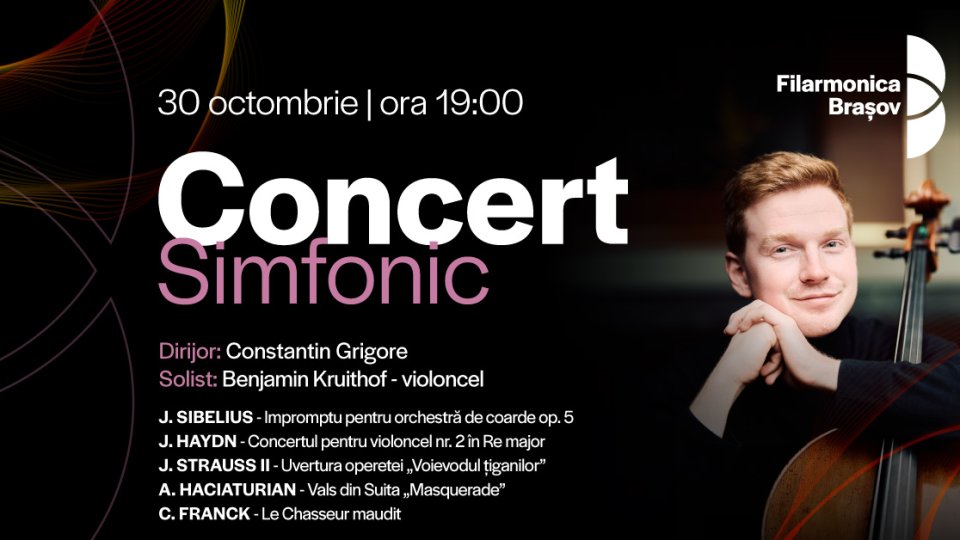 Concert extraordinar la Filarmonică, în finalul lunii octombrie