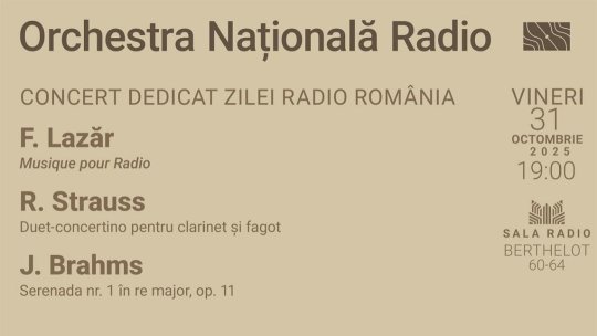 Radio România, la 97 de ani: concert aniversar dirijat de Cristian Oroșanu