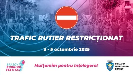 Brașov Running Festival restricționează traficul din municipiul Brașov