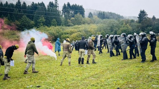 Jandarmii Grupării Mobile au încheiat cu succes exercițiul SARMIS OLT