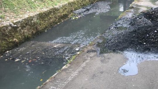 Lucrări la albia pârâului Graft