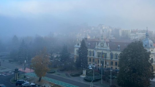 Cod galben de ceață densă în județul Brașov