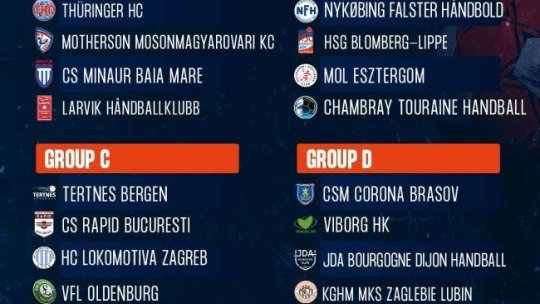 Handbal feminin / Corona și-a aflat adversarele din EHF European League