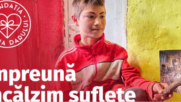 „Împreună încălzim suflete”, campania umanitară a Fundației Bucuria Darului