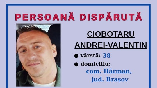 Bărbat de 38 de ani dispărut din Hărman