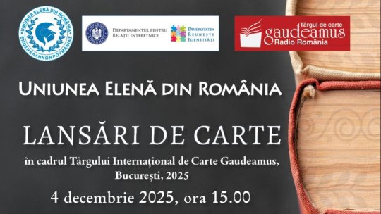 „Grecii din Brașov – o sinteză bibliografică”, lansare de carte la Târgul de Carte Gaudeamus București