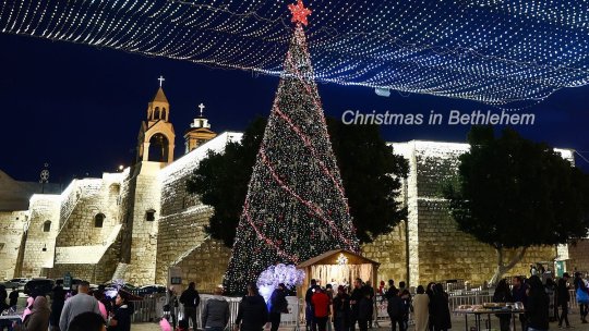 Bradul de Crăciun s-a reaprins la Betleem