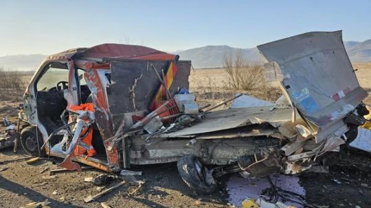 Trei drumari grav răniți într-un accident pe autostrada A1