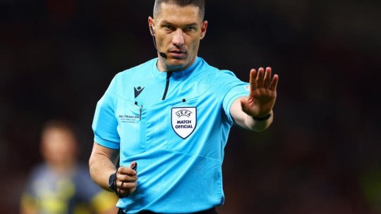 Fotbal: Istvan Kovacs va arbitru meciul Real Madrid - Manchester City, din Liga Campionilor