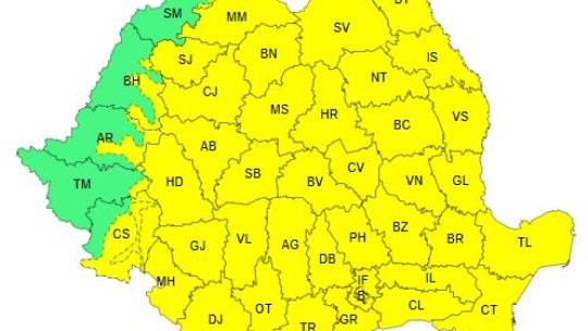 ANM: Cod galben de ger până în 24 februarie