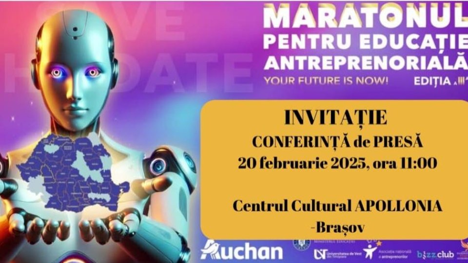 A treia ediție a Maratonului pentru educație antreprenorială, la Brașov