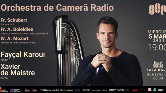 Xavier de Maistre, un important harpist al lumii, invitat la Sala Radio