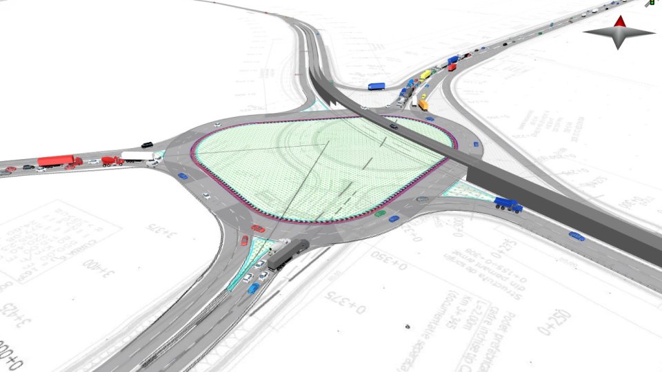 Cum va arăta intersecția cu strada Lânii, de pe Ocolitoarea Brașovului