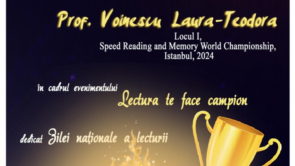 „Lectura te face campion” de Ziua Naţională a Lecturii