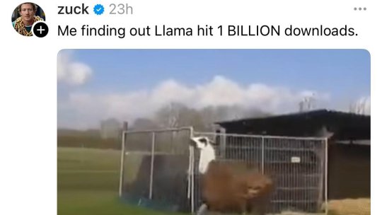 Llama, AI-ul Meta, a fost descărcat de peste un miliard de ori
