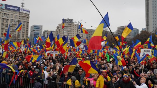 Călin Georgescu la protestul AUR: „Ciocoii vechi și noi vor să îmi blocheze din nou candidatura”