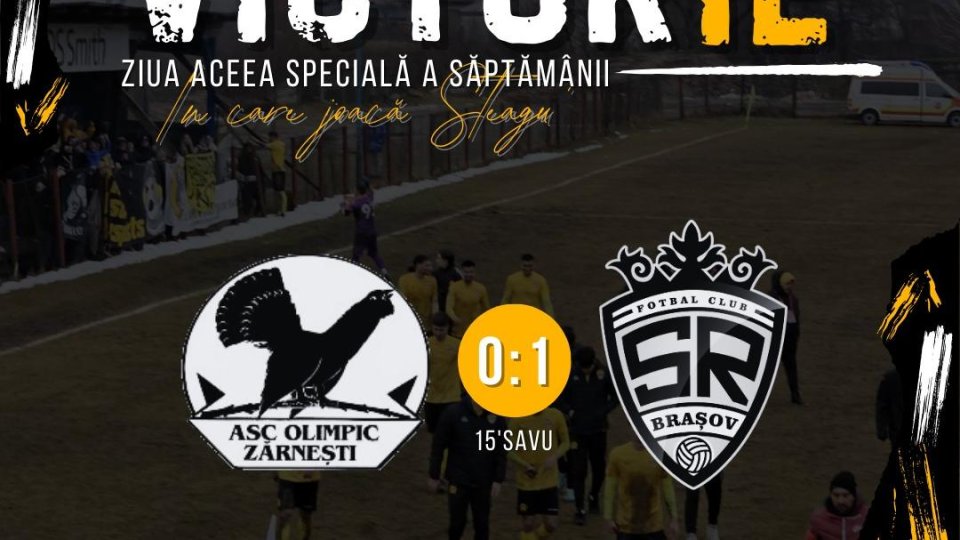 Fotbal: SR Brașov câștigă primul meci oficial din 2025