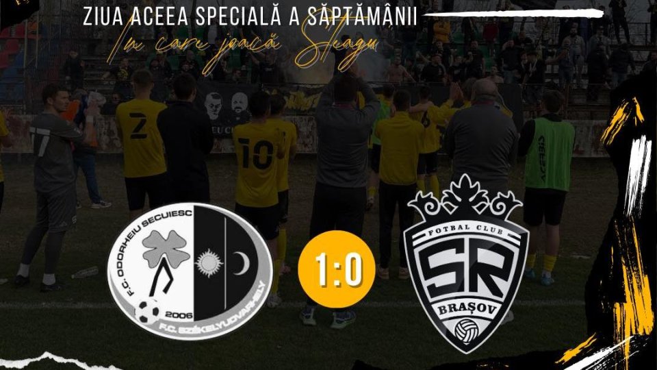Fotbal: Start cu stângul în play-off pentru fotbaliștii de la SR Brașov