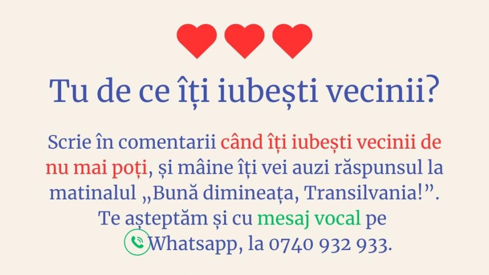 Sondaj: Amabilitatea și respectul, cele mai apreciate calități la un vecin