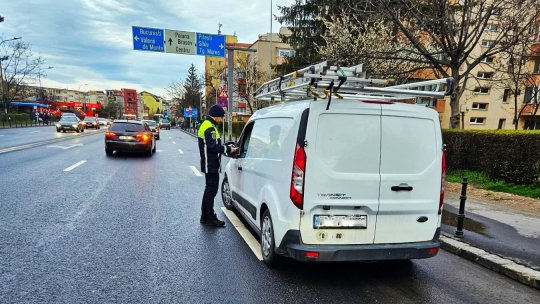 Polițiștii brașoveni, acțiune pe mai multe străzi din oraș