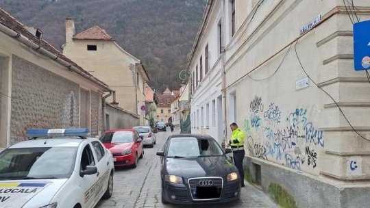 „Raid” în centrul istoric al Braşovului