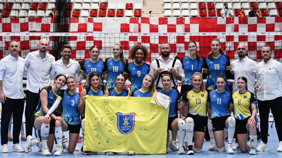 Volei feminin: Corona Brașov a pierdut finala mică