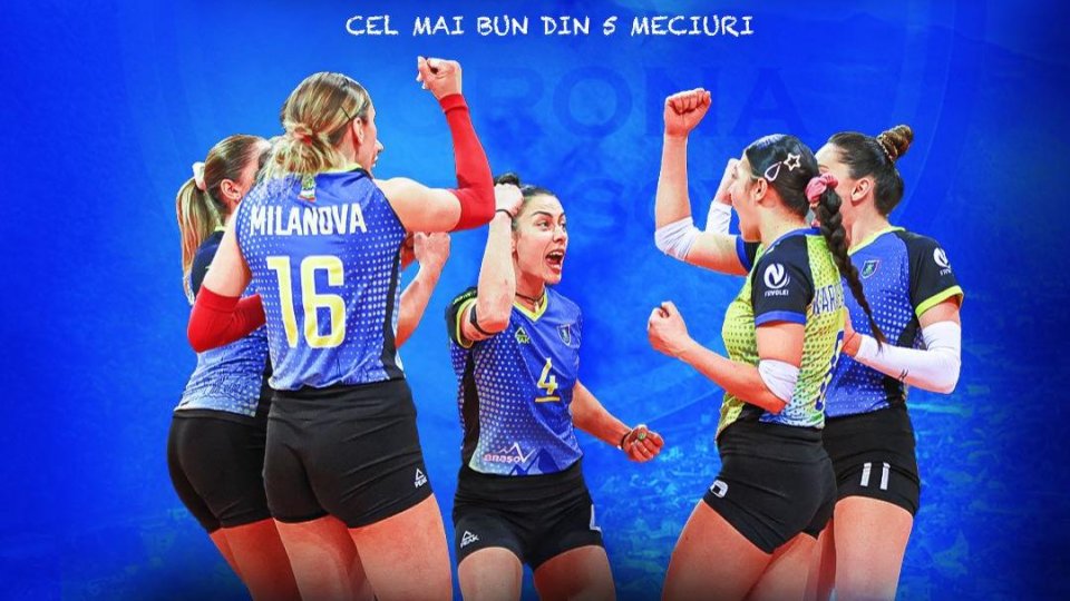 Volei feminin: Corona Brașov luptă pentru medaliile de bronz în Divizia A1