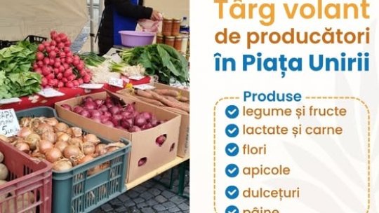 Târg volant în Piața Unirii