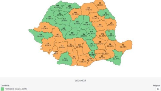 Cum au votat brașovenii la alegerile prezidențiale HARTA