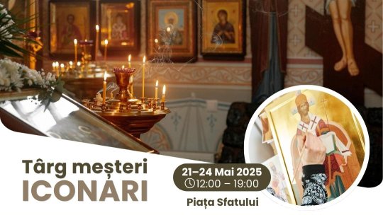 S-a deschis târgul de meșteri iconari din Piața Sfatului
