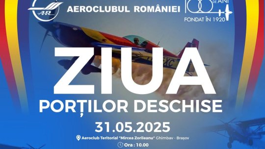 O zi memorabilă pentru copii la Aeroclubul Teritorial „Mircea Zorileanu" Brașov