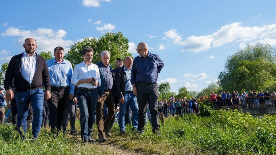 Președintele Nicușor Dan a ajuns în localitatea Băcel din județul Covasna